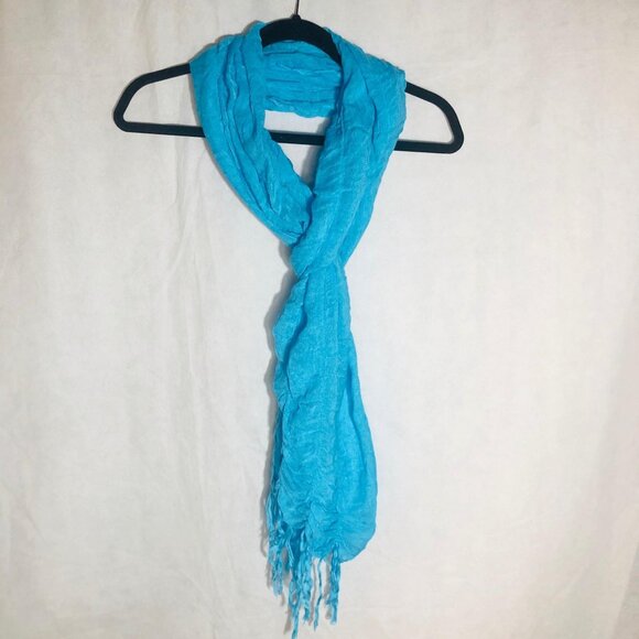 Echo scarf wrap sheer fringe light weight rayon blend 96x20" READ used see photo - Picture 5 of 10